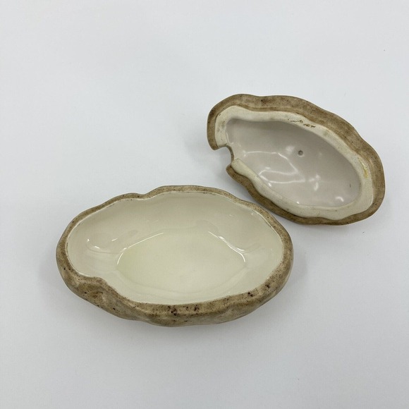 Vintage Ceramic Baked Potato Dish Lidded Sour Cream Condiment Holder ***No Spoon - Picture 3 of 4